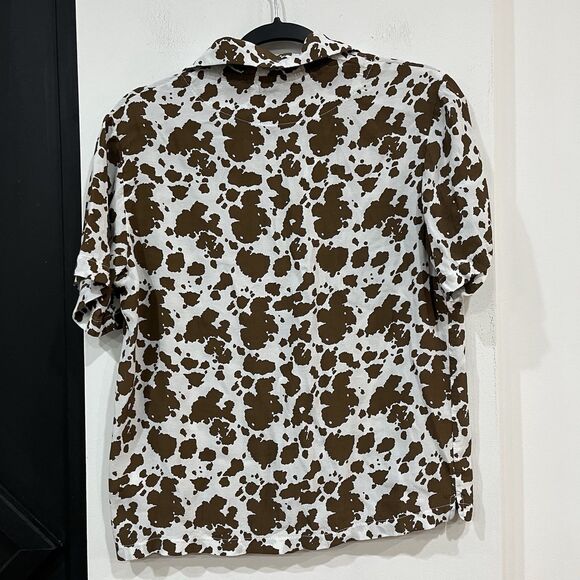 Holiday By Emma Mulholland Women’s Cow Print Button Up Shirt Size XS Cowgirl - Picture 5 of 5